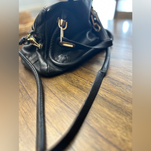 Chloe Medium Paraty Shoulder Bag, Black Authentic - Picture 12 of 17
